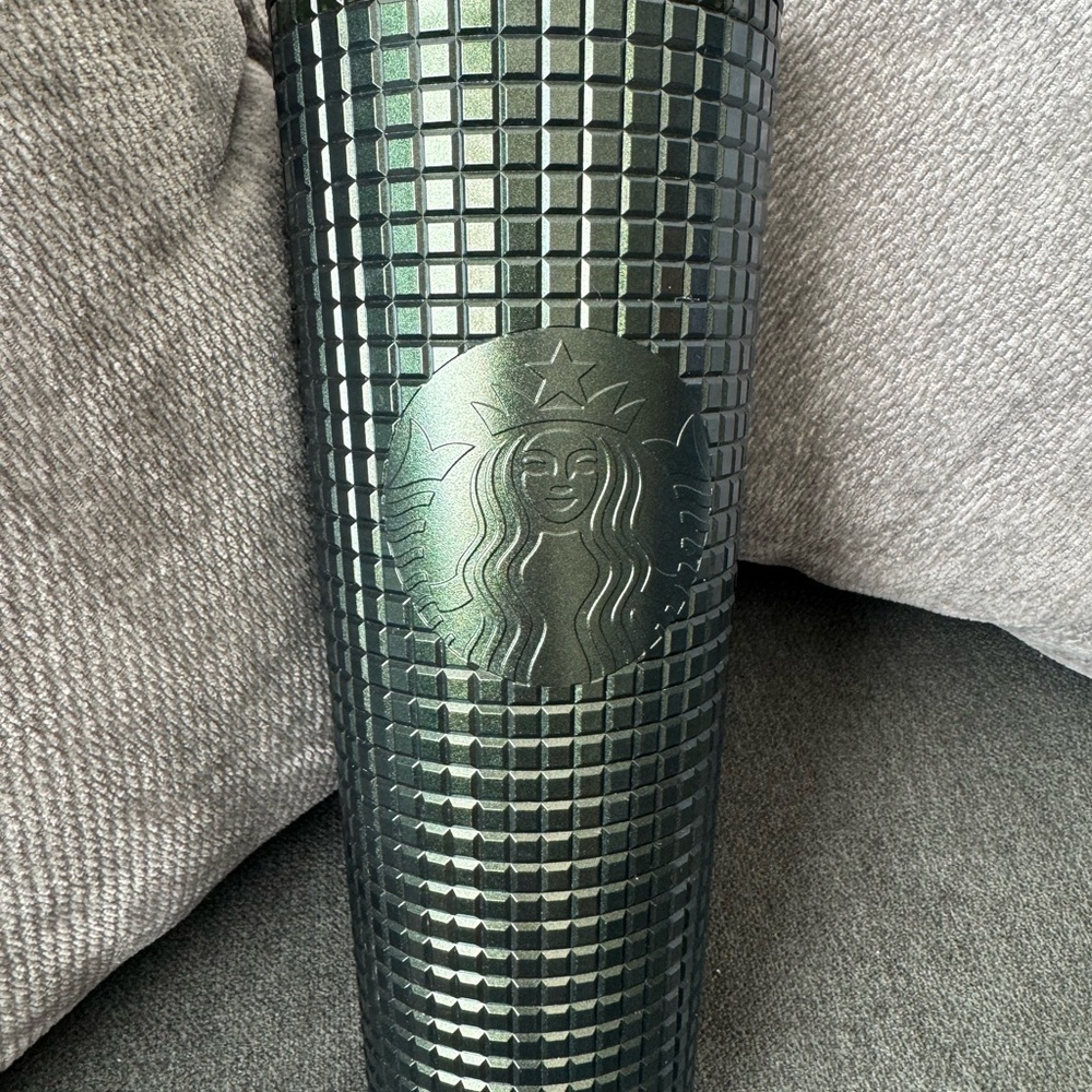 Starbucks Dark Green Textured Tumbler